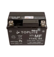 Bình Ắc quy Xe Mô tô Toplite YTX4L-BS 12V 3.5Ah