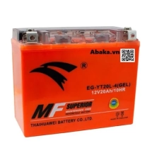Bình Ắc quy Xe Mô tô Eagle EG-YT20L-4 (Gel)12V 20Ah