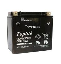 Bình Ắc quy Xe Mô tô Toplite YTX16-BS 12V 14Ah