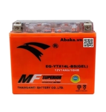 Bình Ắc quy Xe Mô tô Eagle EG-YB14L-BS (Gel)12V 14Ah