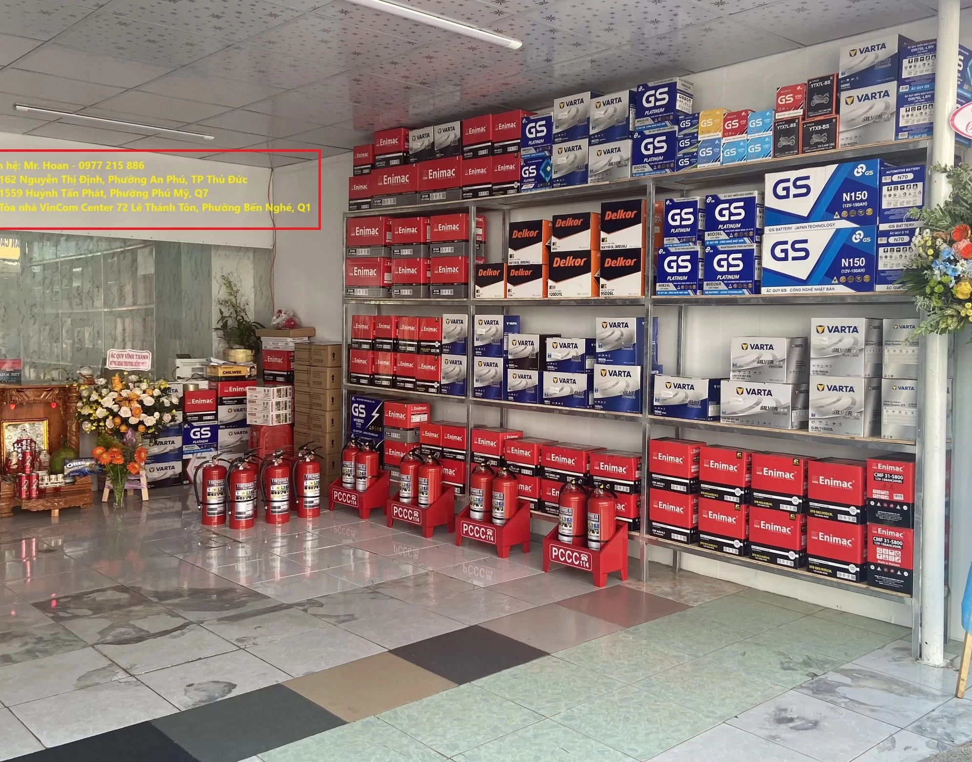 cửa hàng ắc quy Quận 9