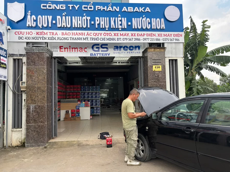 Bình ắc quy xe Kia Mohave