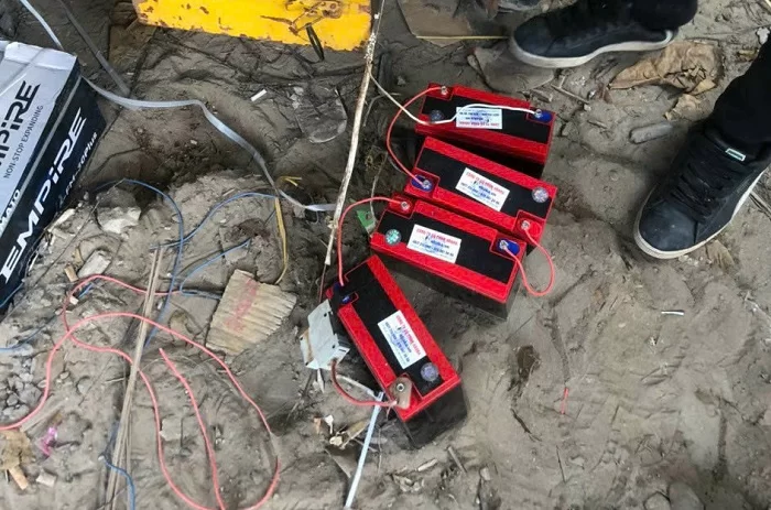 Bình ắc quy cho xe máy điện tại Vinhome Grand Prack14