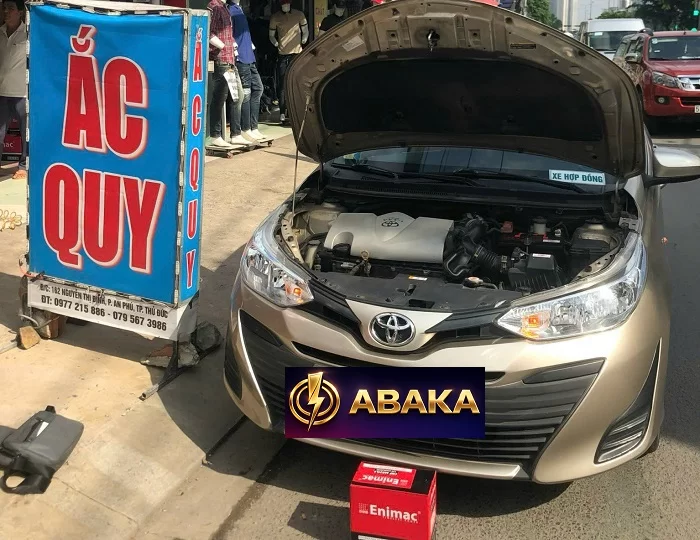 Giá thay bình ắc quy ô tô Toyota Vios