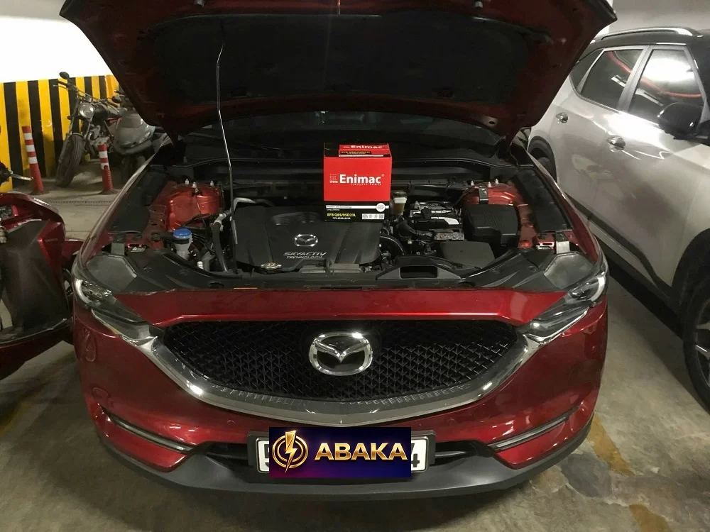 Thay bình ắc quy tại nhà cho xe Mazda CX-5 2