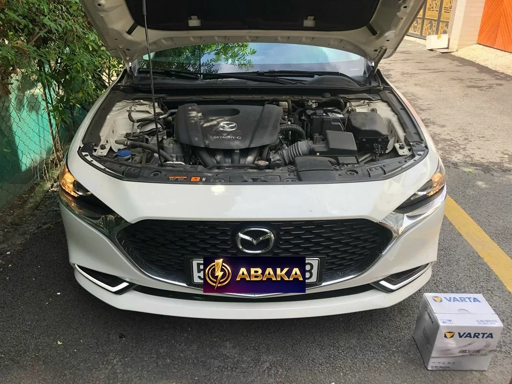 Thay bình ắc quy tại nhà cho xe Mazda CX-5 7