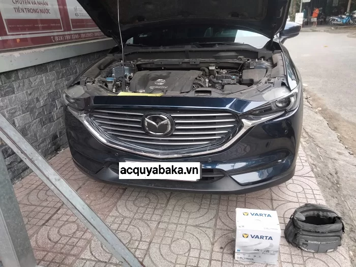 Thay bình ắc quy Mazda CX-7 Vinhomes Grand Park (3)